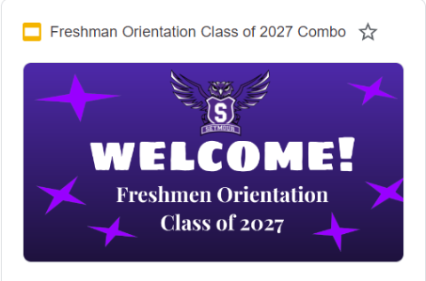 Freshman Orientation - class of 2027